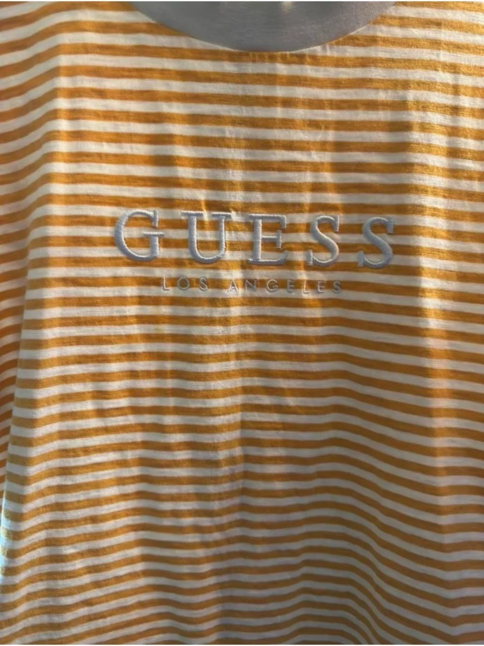 Retro Vintage GUESS Originals XS Striped SHIRT - Picture 2 of 3